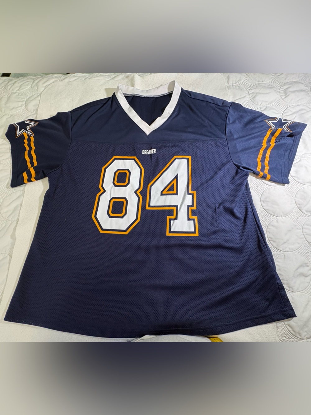 SHEIN 2x Navy Blue Mesh Athletic Jersey Top #0018